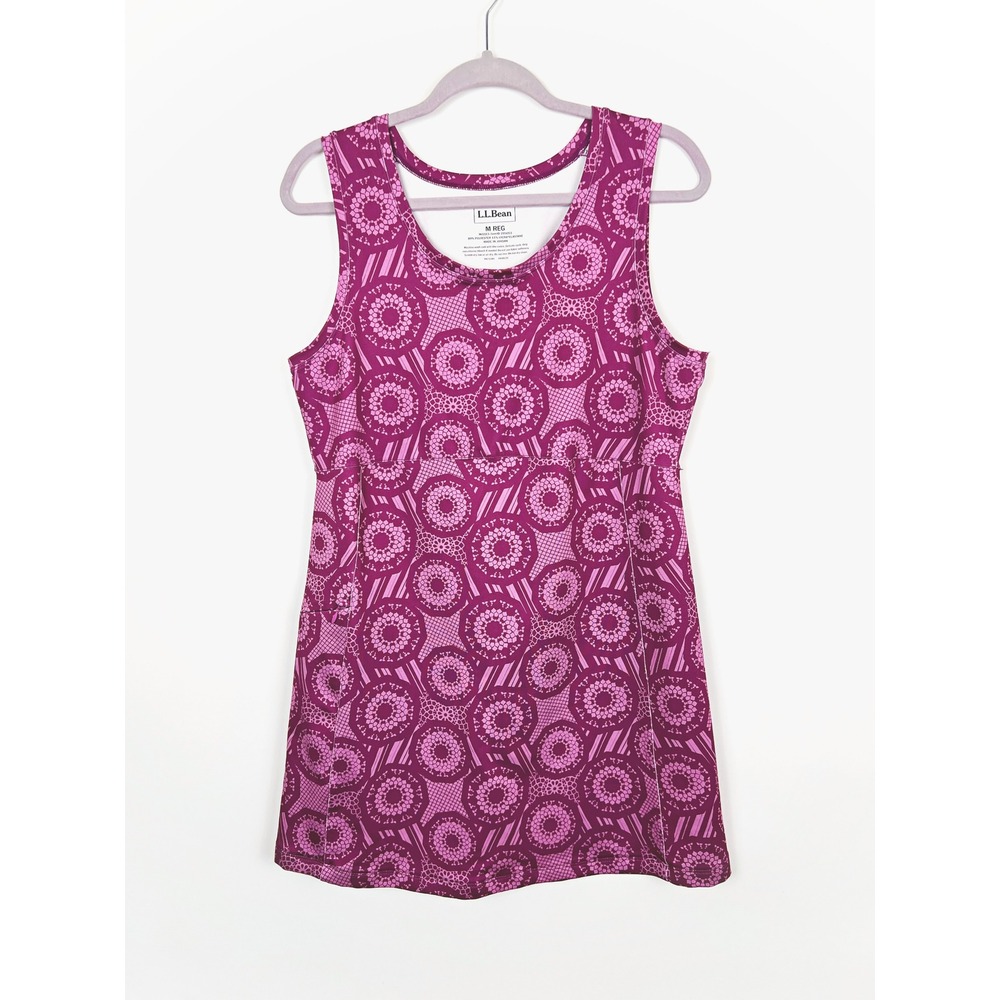 L. L. Bean Geometric Medallion Active Dress Sleeveless Pocket Medium
